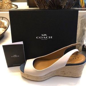 Coach wedge shoes